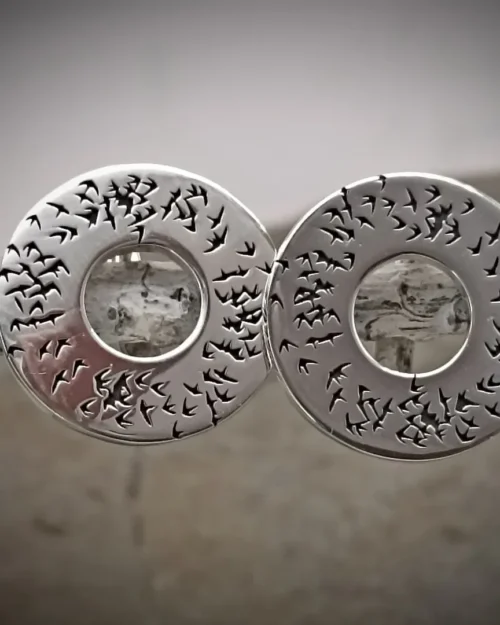 "Black Birds" earrings