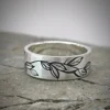 branch2 Silver branch ring