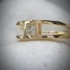 Natural diamond ring