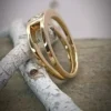 Natural diamond ring