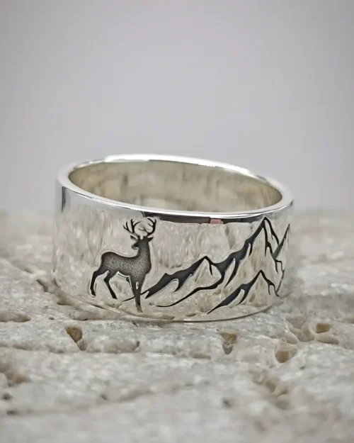 Original ring with blackening