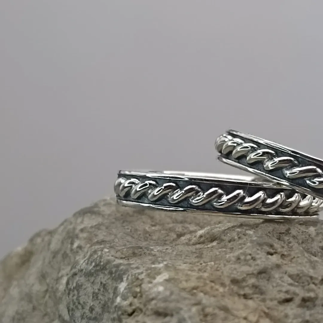 Rope "Rope" wedding rings