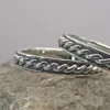 Rope3 "Rope" wedding rings