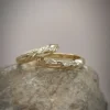 Waves wedding rings